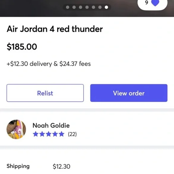 Air Jordan 4 Retro Black and Gray - Picture 8 of 9